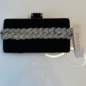 AVRC Alessia Velvet Rhinestone Clutch